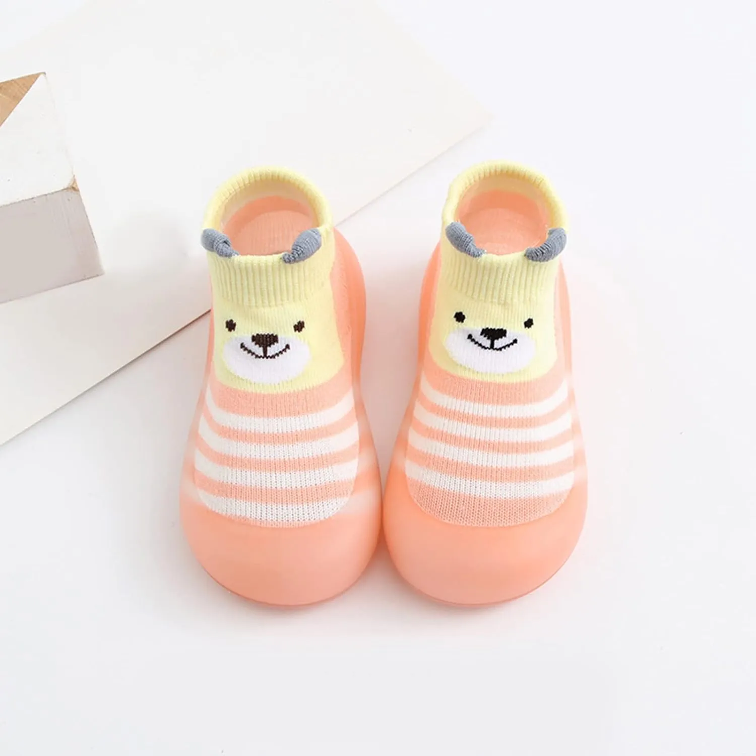 Sock Shoes for Kids Duck Boots Toddler Slip On Sneakers Lightweight Non-Slip Rubber Sole Baby First Walking Shoes
