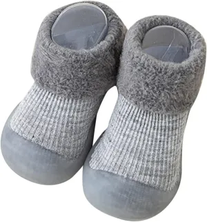 Sock Shoes Toddler,Infant Boys Girls Animal Cartoon Socks Shoes Fleece WarmThe Floor Socks Non Slip Prewalker Shoes