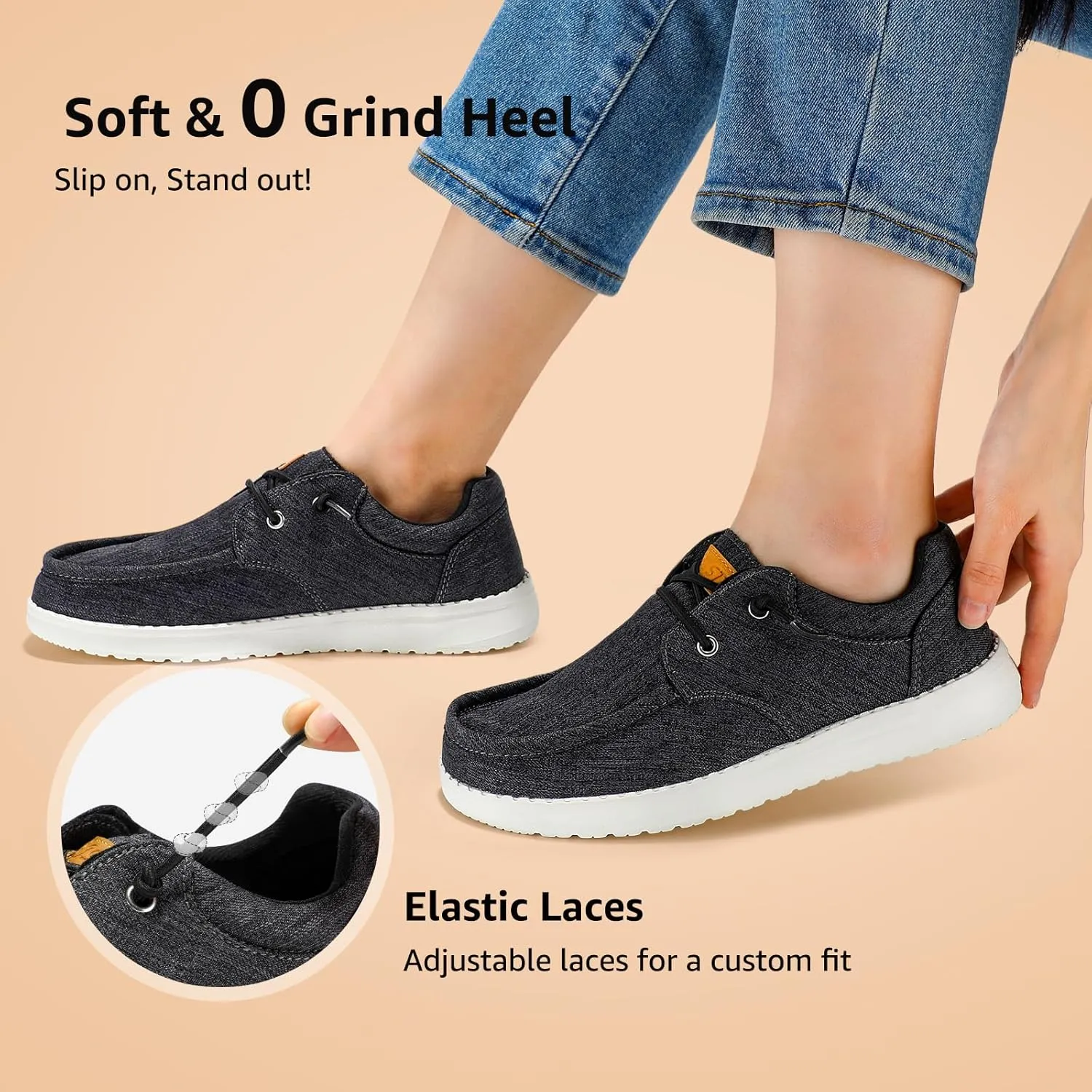 STQ Women's Lace up Loafers丨Orthopedic Comfotable Ultralight Boat Casual Shoes with Arth Support