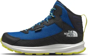 THE NORTH FACE Teen Fastpack Hiker Mid Waterproof Shoe, Hero Blue/TNF Black, 7