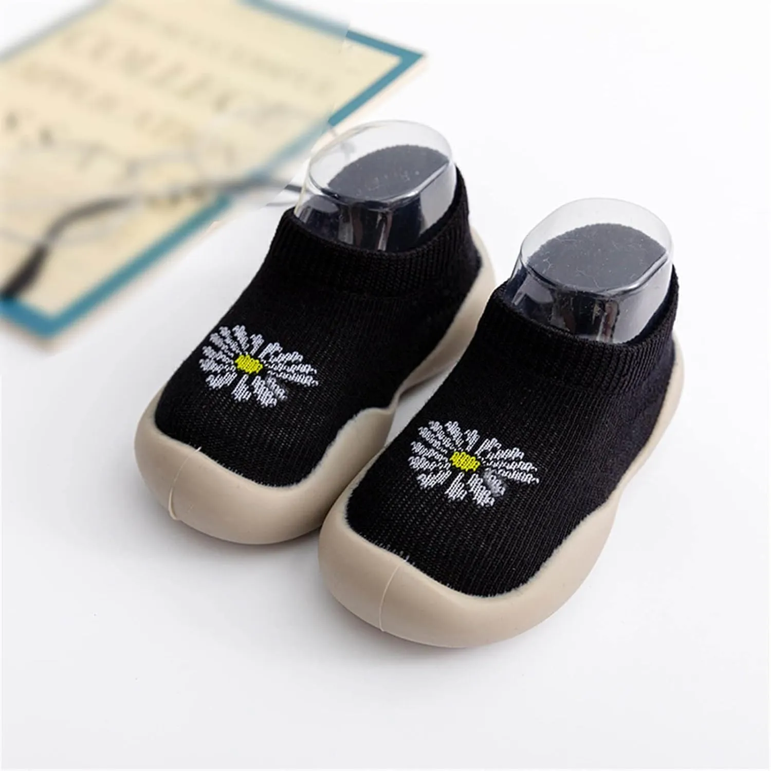 Toddler Sock Shoes,Infant Boys Girls Animal Cartoon Socks Shoes Fleece Warm Floor Socks Non Slip Sock Shoes B