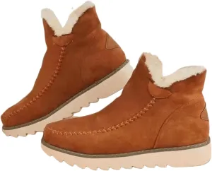 Trending Winter Boots For Women 2024 Snow Boots Warm Ankle Booties Slip On Fur Lined Fashion Casual Loafers Shoes