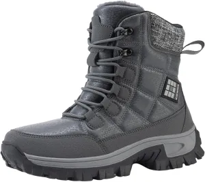 Winter Boots for Women Couple Boots Waterproof Snow Boots Padded Thickened Mid Calf Warm Walking Shoes