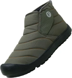 Winter Boots Women Wide Short Snow Boots Womens Comfortable Warm Barefoot Shoes Grounded Footwear Hiking Ankle Boots for Women Men Snow Booties