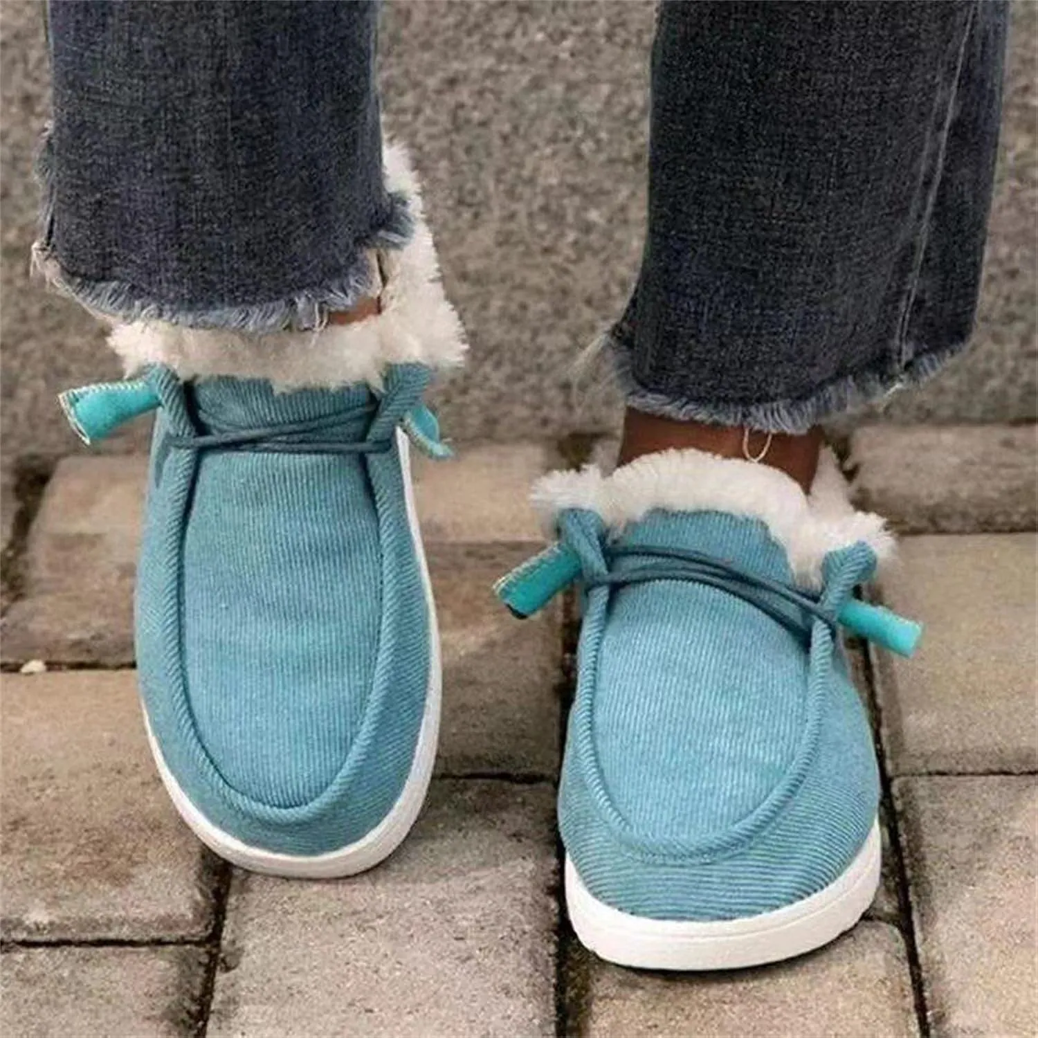 Winter Fashion Boots For Women 2024 Snow Boots Winter Shoes with Fur Lined Warm Slip On Comfortable Ankle Booties