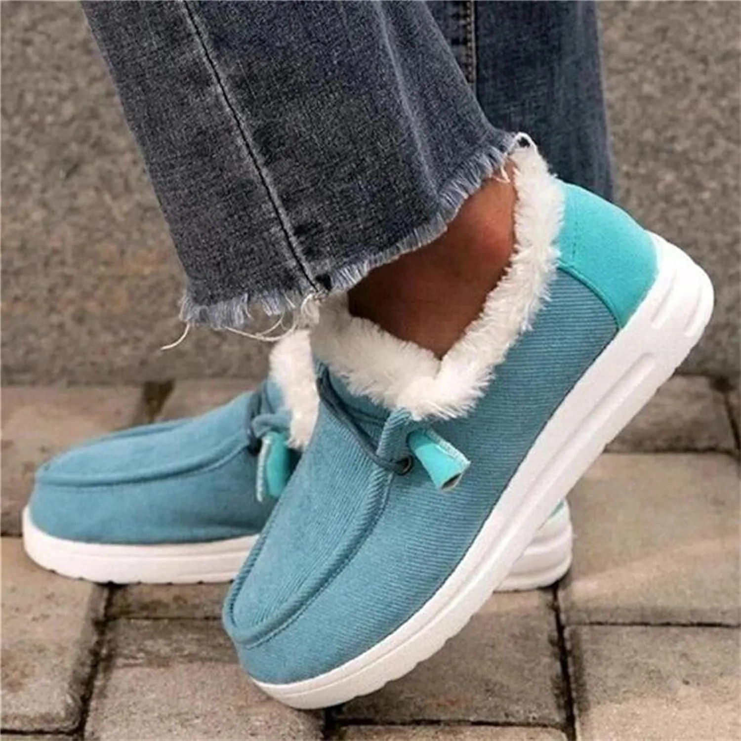 Winter Fashion Boots For Women 2024 Snow Boots Winter Shoes with Fur Lined Warm Slip On Comfortable Ankle Booties