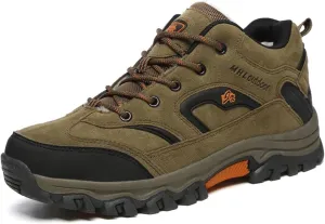 Winter Hiking Boots Men,Fashion Comfortable Cold-Weather Warm Winter Shoes for Men,Lightweight Walking Mens Snow Boots,Non-Slip Rubber Outsole