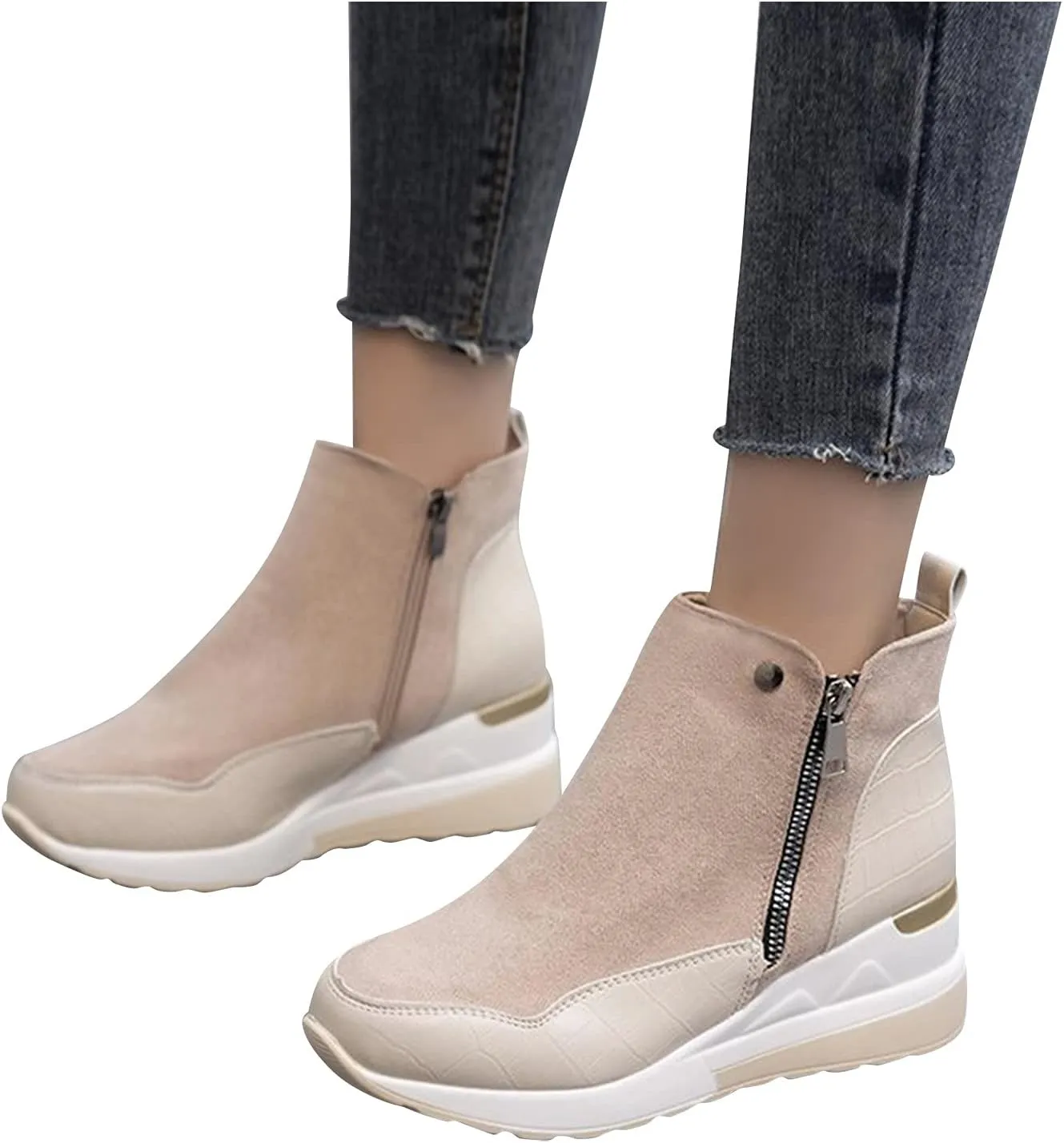Women Snow Boots Black Ladies Winter Boots Slip On Snow Boots for Women Winter Warm Fur Lined Snow Shoes for Women Brown Boots for Women Men's Winter Booties
