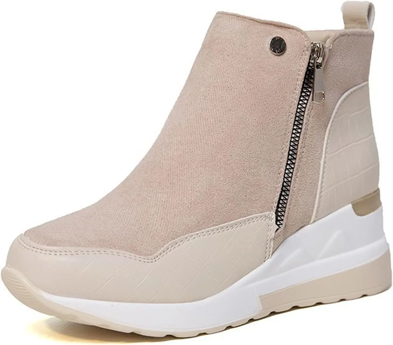 Women Snow Boots Black Ladies Winter Boots Slip On Snow Boots for Women Winter Warm Fur Lined Snow Shoes for Women Brown Boots for Women Men's Winter Booties