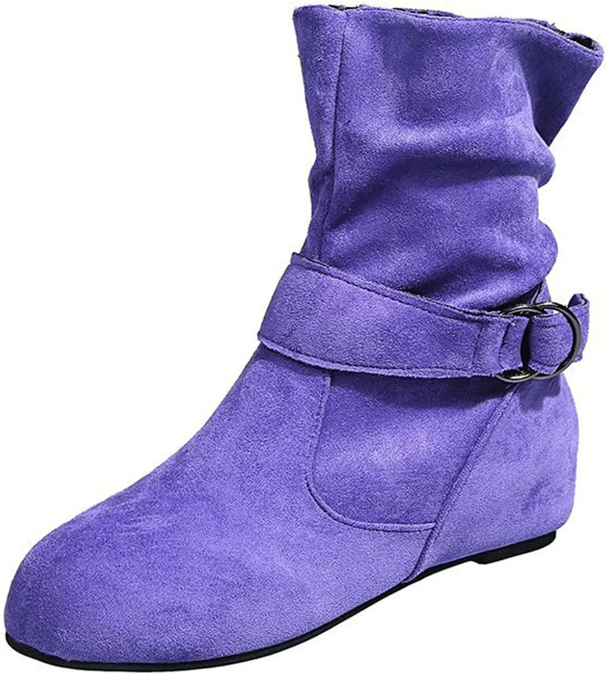 Womens Boots Fashion Fully Fur Lined Thick Sole Side Zipper Boots for Women Soft Cozy Warm Snow Boots for Women