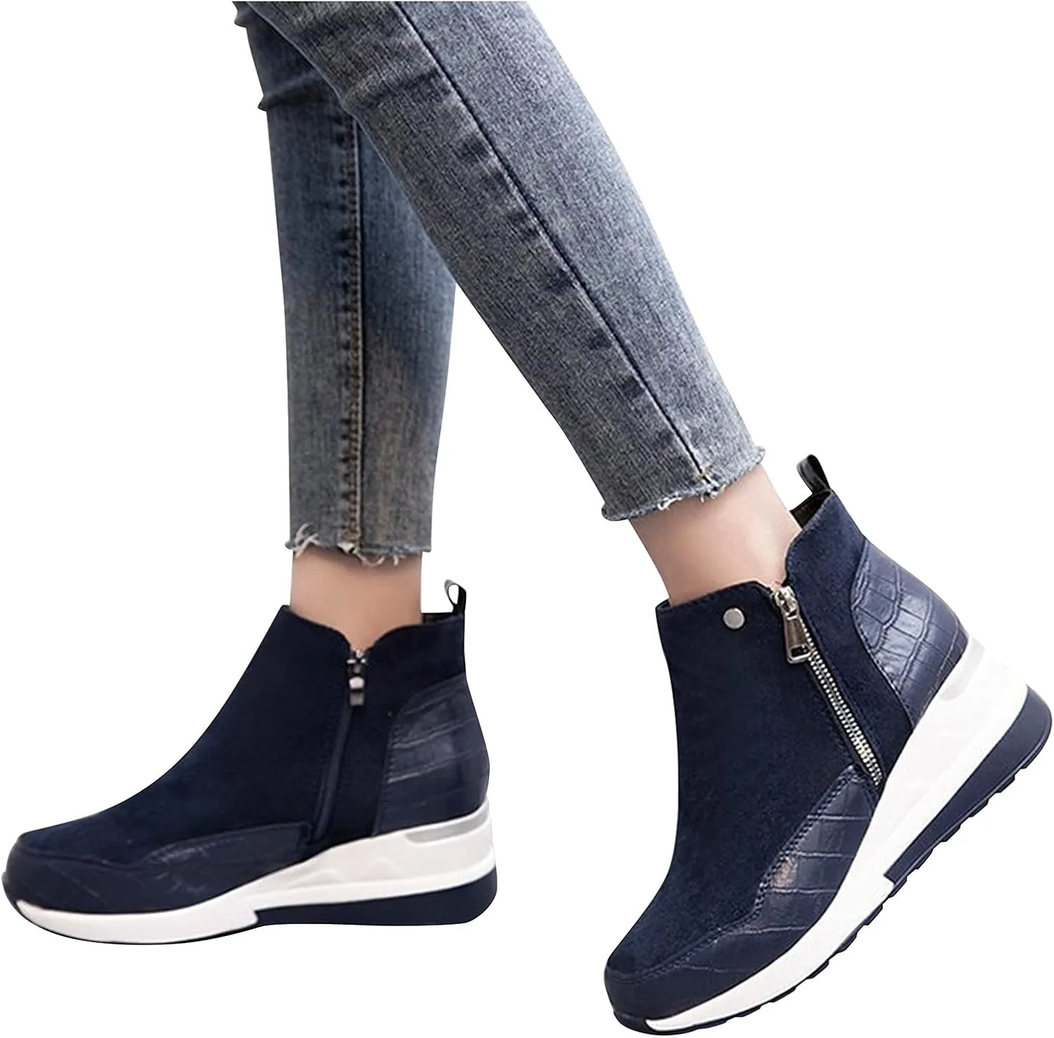 Womens Boots Winter Cute Short Snow Boots Ladies Winter Snow Zip Up Boots for Women Fur Lined Lined Snow Boot Women House Shoes for Women Mens Winter Booties
