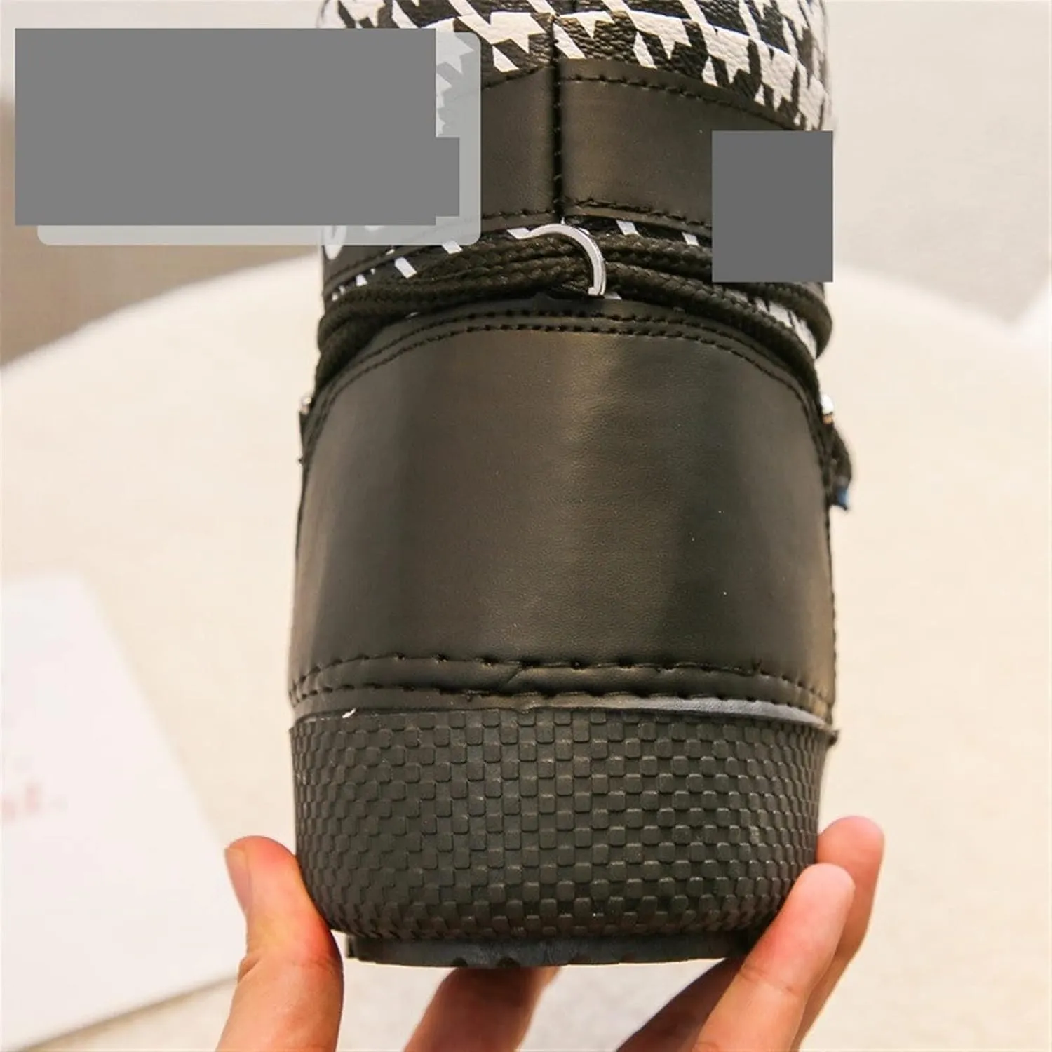 Womens Boots Winter snow boots Women's design Waterproof leather cotton boots Women's thick warm ski boots Ankle boots.