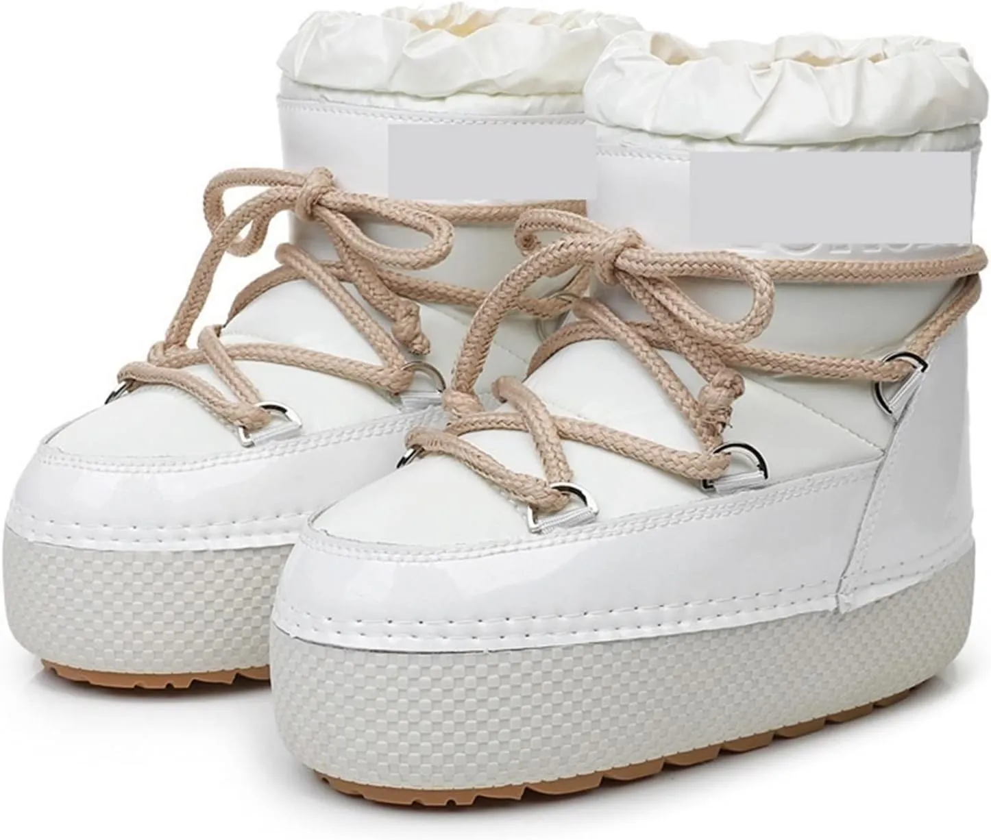 Womens Boots Winter snow boots Women's design Waterproof leather cotton boots Women's thick warm ski boots Ankle boots.
