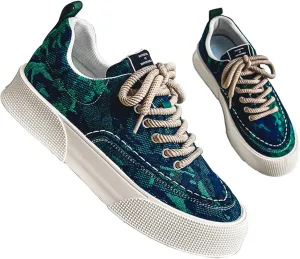 Women's Fashion Sneakers Womens Work Shoes Women's White Fashion Sneakers Round Toe Slip On Casual Women Loafers Shoes for Work Slip On Sneakers Women Wide Width