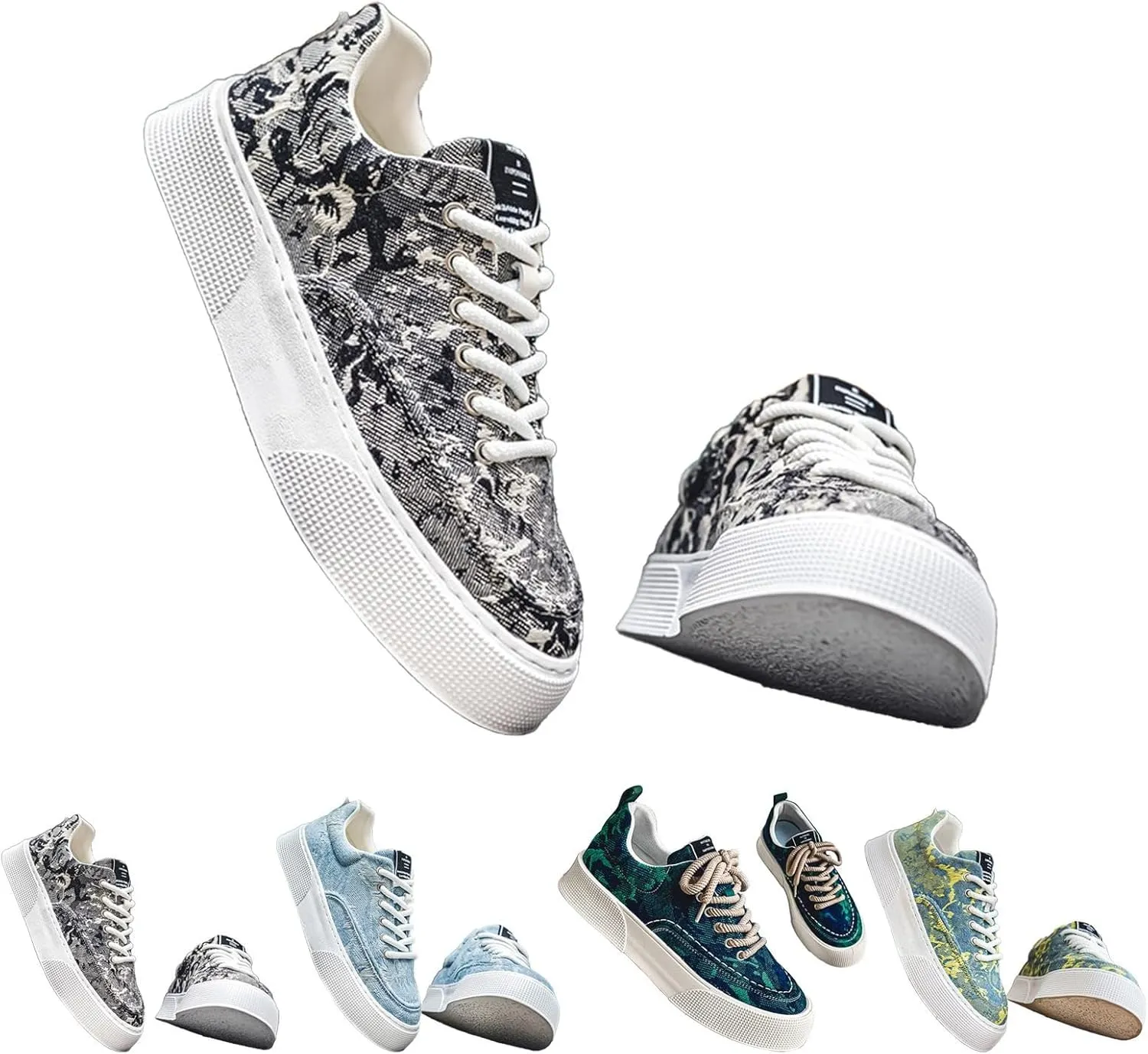 Women's Fashion Sneakers Womens Work Shoes Women's White Fashion Sneakers Round Toe Slip On Casual Women Loafers Shoes for Work Slip On Sneakers Women Wide Width