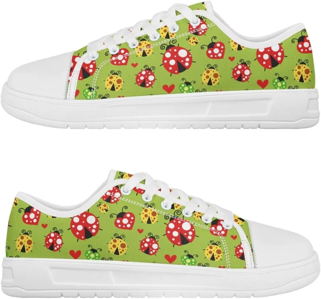 Women's Lace Up Low Top Canvas Shoes Fashion Casual Round Toe Sneakers Hands Free No Laces Barefoot Shoes US5.5-13.5