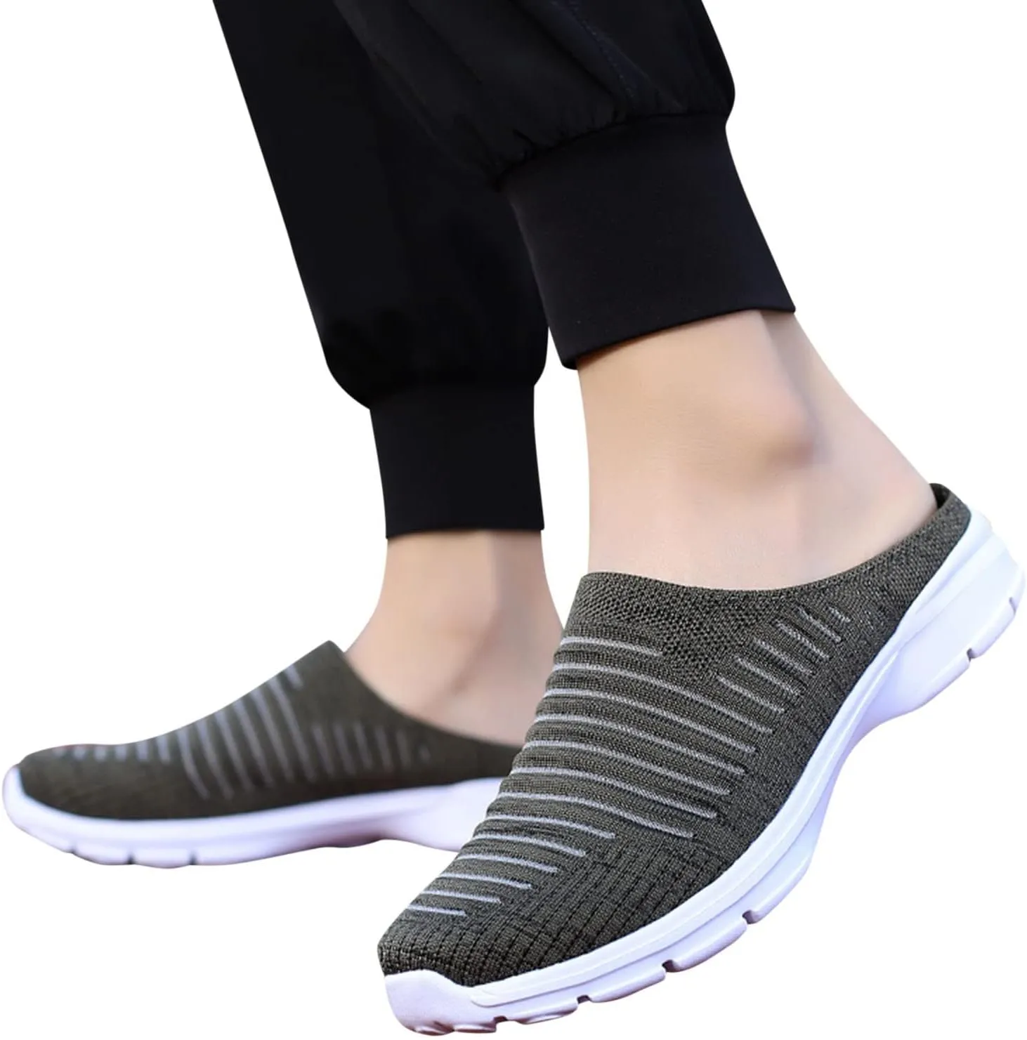 Womens Slip On Sneakers Casual Comfortable Walking Shoes Lightweight Canvas Flats Breathable Mesh Non Slip Loafers