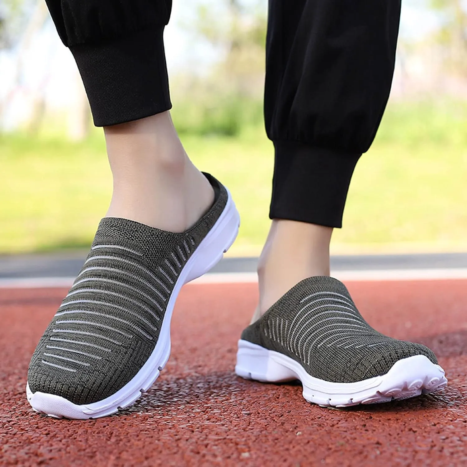 Womens Slip On Sneakers Casual Comfortable Walking Shoes Lightweight Canvas Flats Breathable Mesh Non Slip Loafers