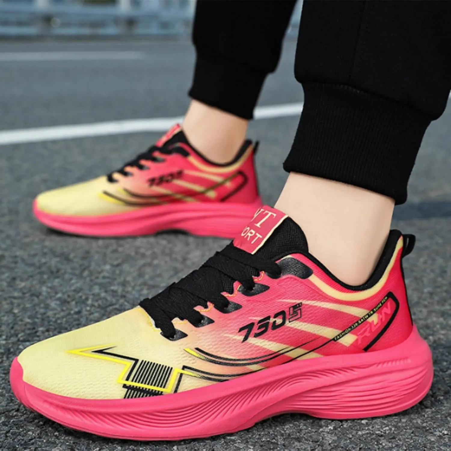 Women's Sneakers Running Shoes Women Mules for Women Flats Round Toe Slip On Casual Womens Loafers Comfortable Platform Sneakers for Women Slip On