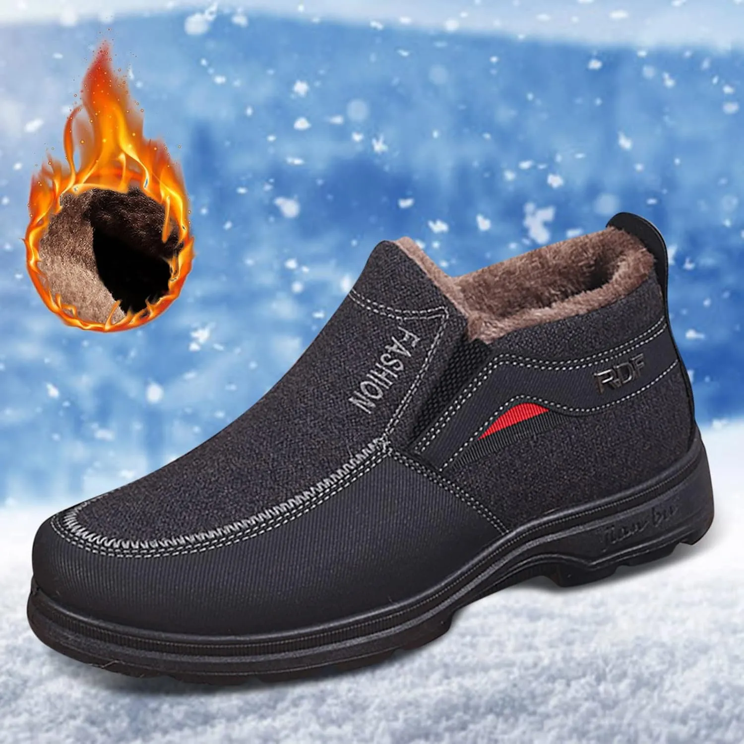 Womens Snow Boots Waterproof Winter Boots for Ladies Non Slip Womens Snow Boots Winter Warm Ankle Boots Womens Waterproof Slip On Boot Tennis Shoes Womens Winter Booties Men