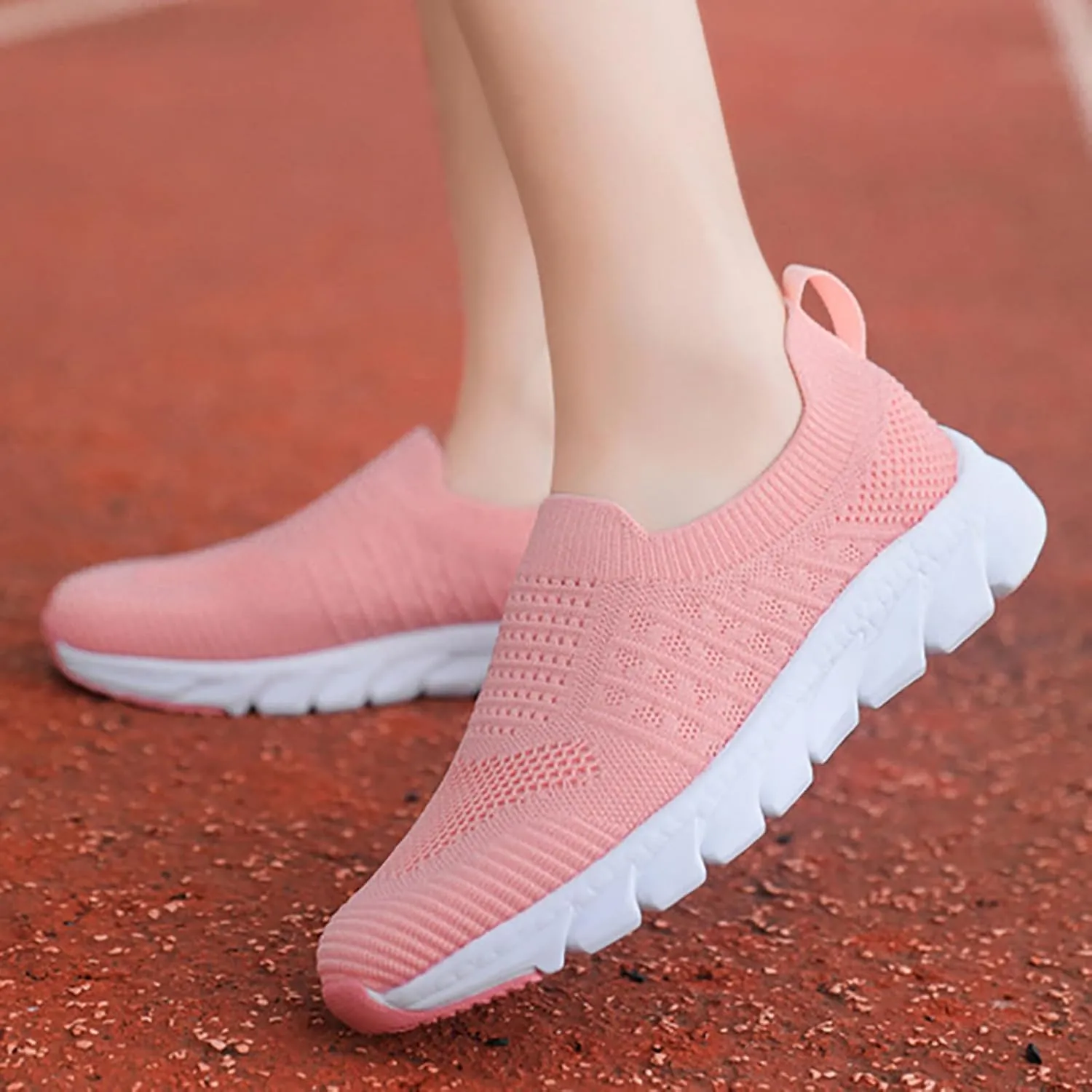 Womens Walking Shoes Sock Casual Ladies Fashion Sneakers Tennis Shoes Womens Dressy Casual Shoes Shoes Sneakers Brown Tennis Shoe Loafers Casual Slip On