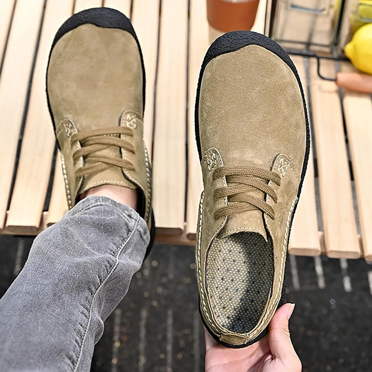 Womens Walking Sneakers Mens Trail Running Shoes Women's Slip on Shoes Wide Toe Box Trendy Casual Women's Loafers & Slip-Ons Dress Sneakers Men Slip On