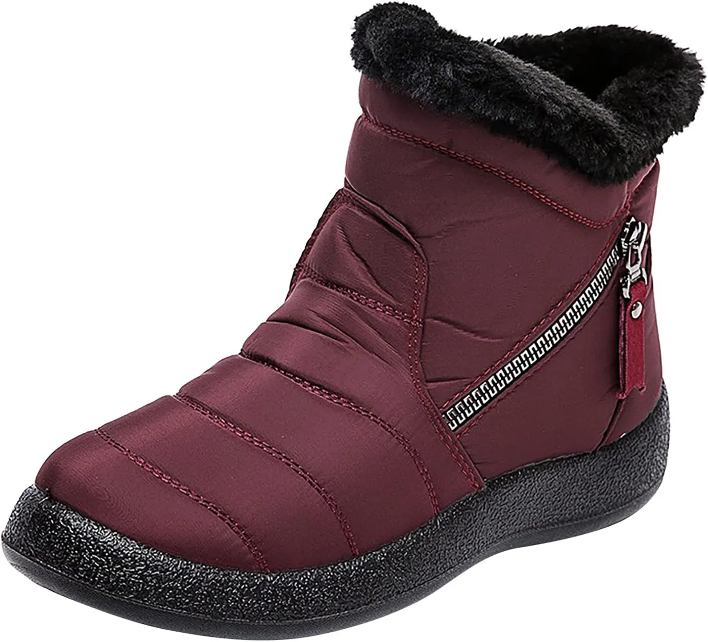 Womens Winter Boots Wide Width Adults Waterproof Slip On Boots Snow Boots for Womens Winter Shoes Warm Womens Snow Boot Slip On Hiking Boots Women Mens Booties Winter