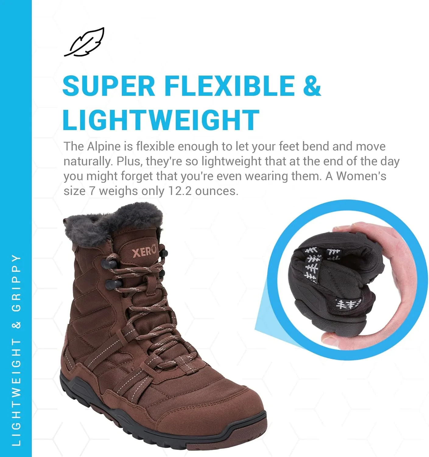 Xero Shoes Barefoot Hiking Shoes for Women | Alpine Barefoot Hiking Boots | Zero Drop Shoes for Women, Wide Toe Box, Minimalist
