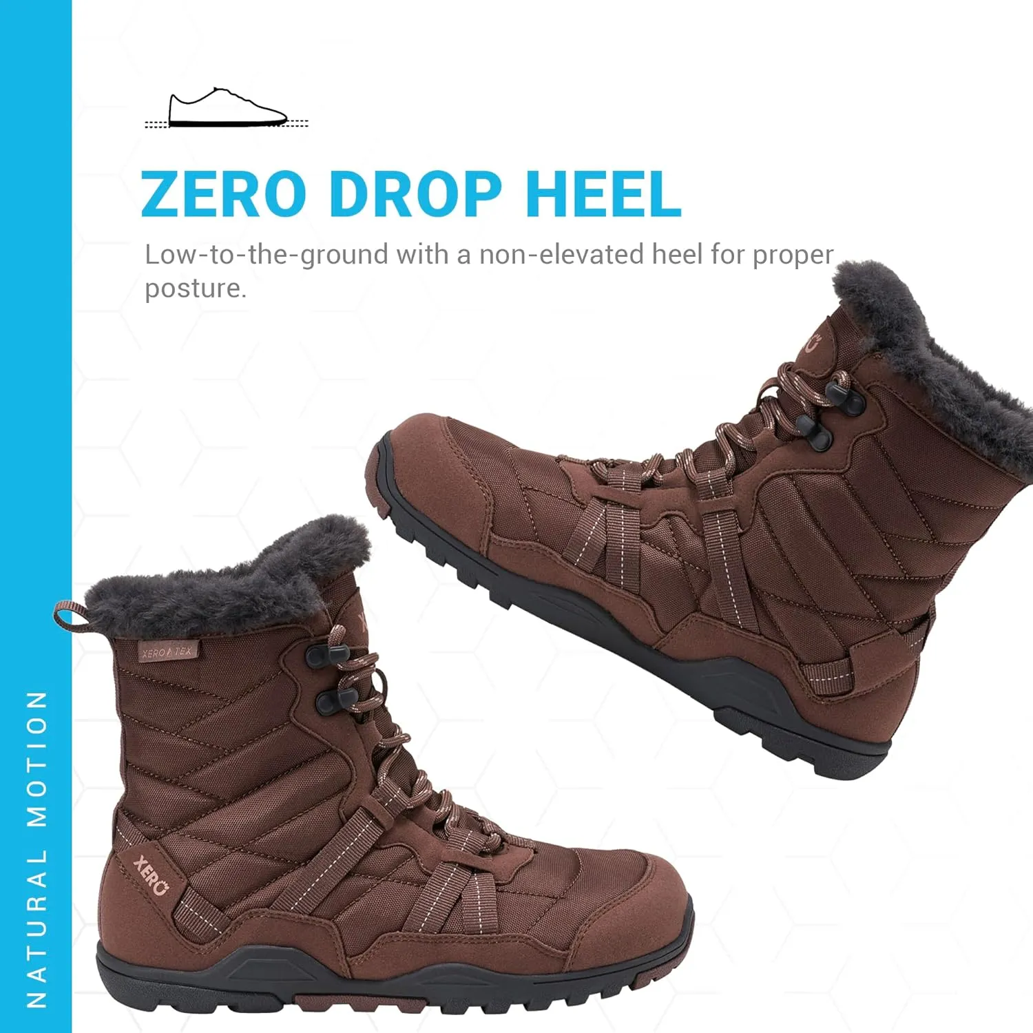 Xero Shoes Barefoot Hiking Shoes for Women | Alpine Barefoot Hiking Boots | Zero Drop Shoes for Women, Wide Toe Box, Minimalist