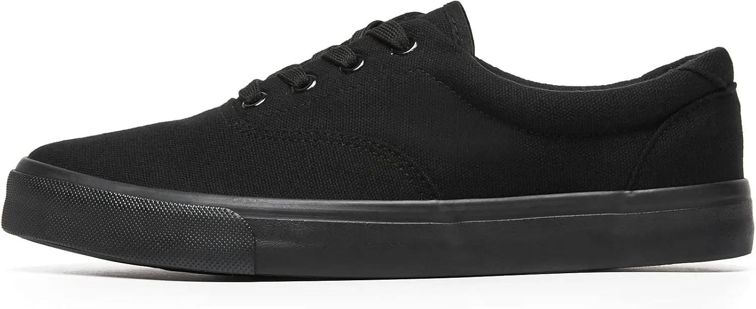 yageyan Mens Low Top Canvas Walking Shoes Lace-up Fashion Sneakers Casual