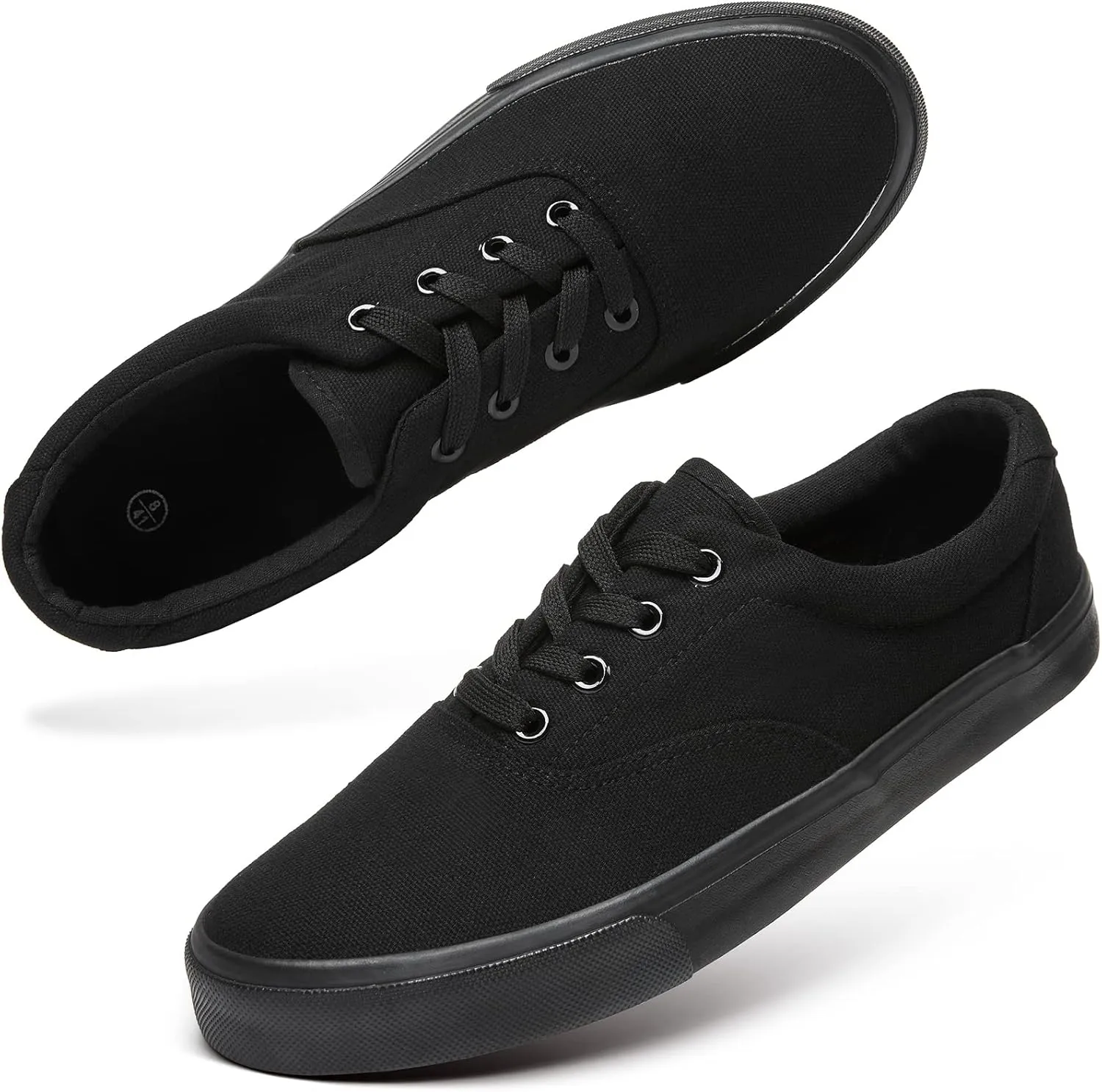 yageyan Mens Low Top Canvas Walking Shoes Lace-up Fashion Sneakers Casual