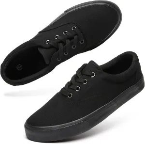 yageyan Mens Low Top Canvas Walking Shoes Lace-up Fashion Sneakers Casual