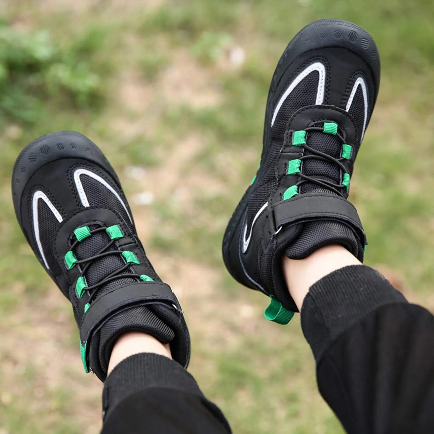 YUKTOPA Kids Boys Girls Outdoor Hiking Boots Breathable Anti-Slip Water Resistant Ankle Walking Trekking Shoes