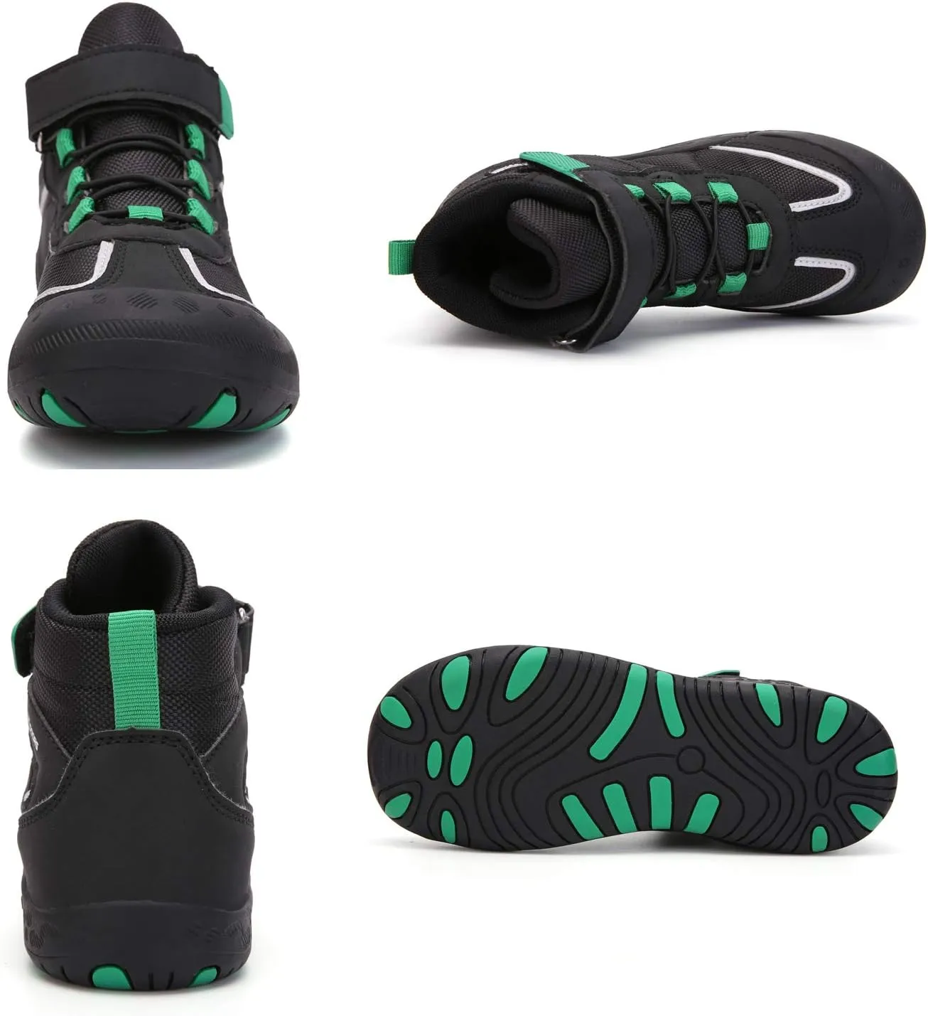 YUKTOPA Kids Boys Girls Outdoor Hiking Boots Breathable Anti-Slip Water Resistant Ankle Walking Trekking Shoes