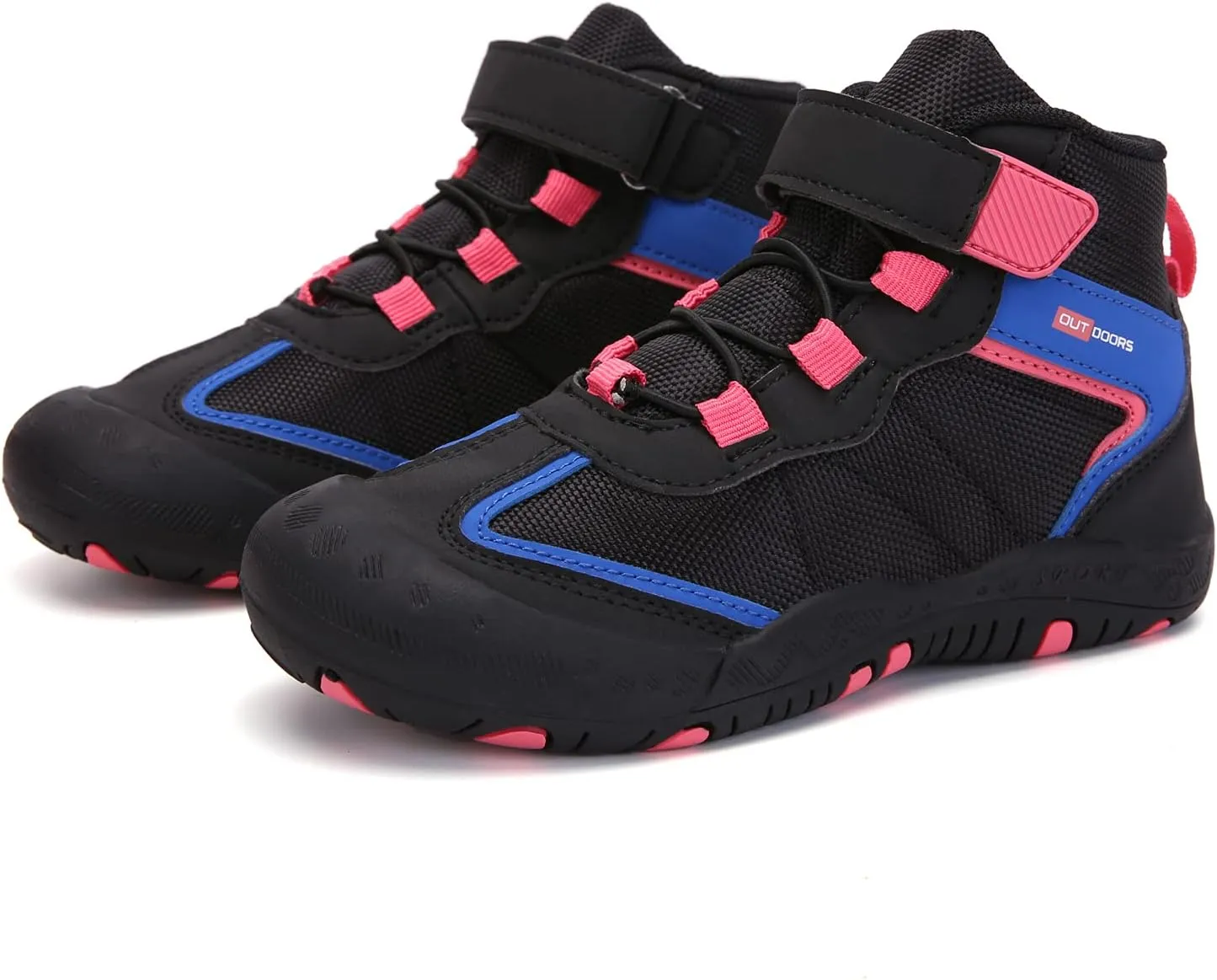 YUKTOPA Kids Boys Girls Outdoor Hiking Boots Breathable Anti-Slip Water Resistant Ankle Walking Trekking Shoes